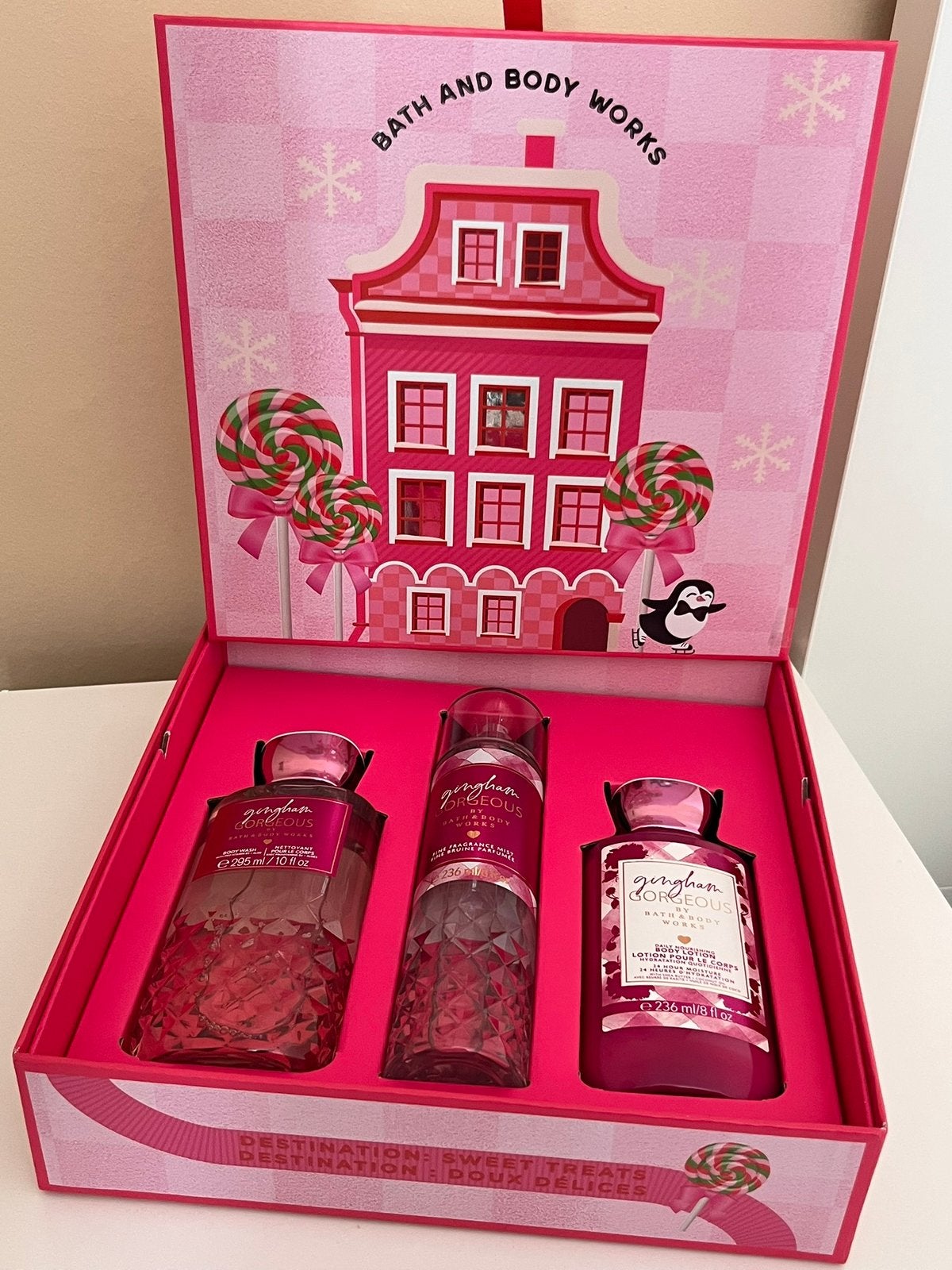 Nieuw! Bath & Body Works gingham gorgeous gift set, Ophalen of Verzenden, Nieuw, Bad & Douche