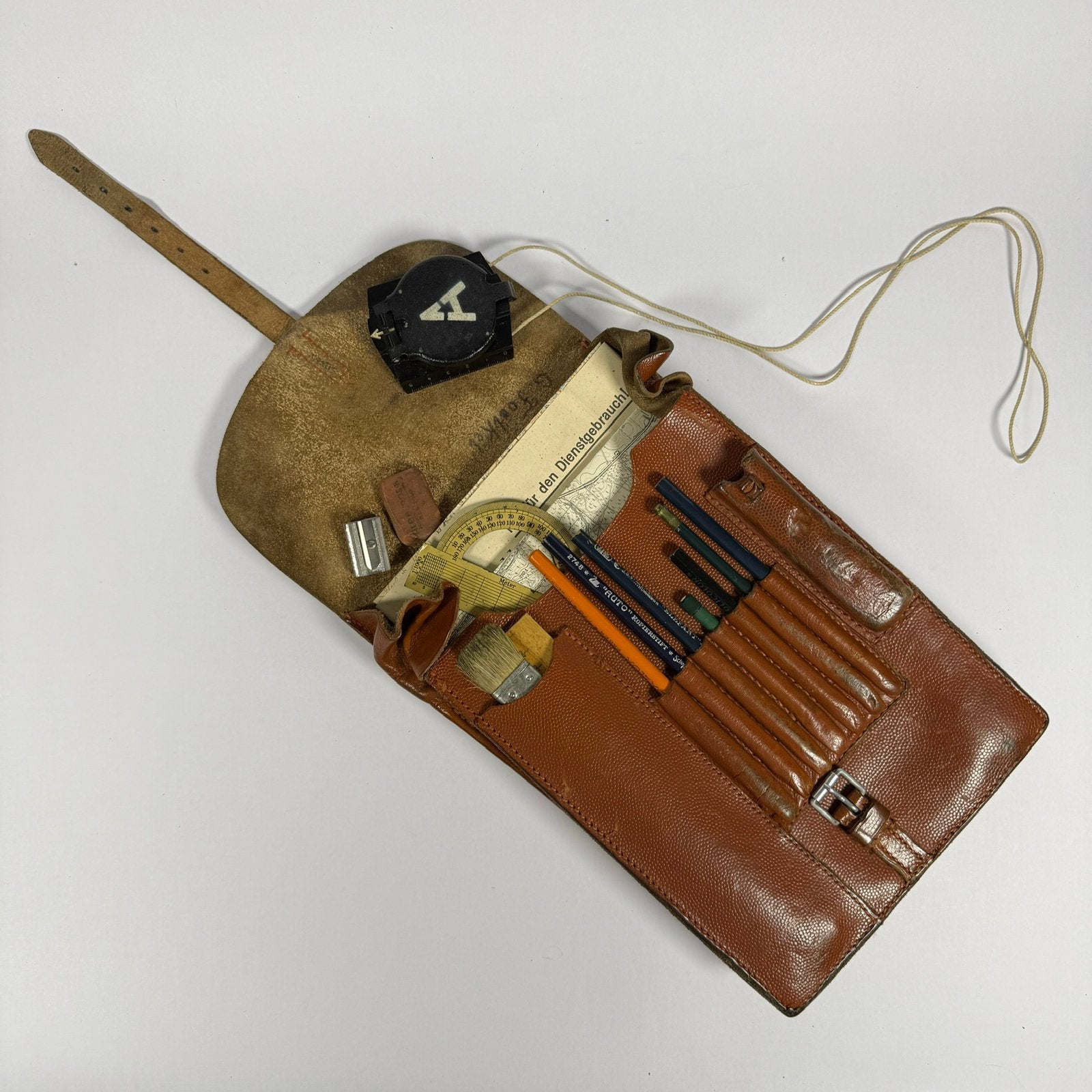 Duitse M35 kaartentas set wo2, Ophalen of Verzenden, Duitsland