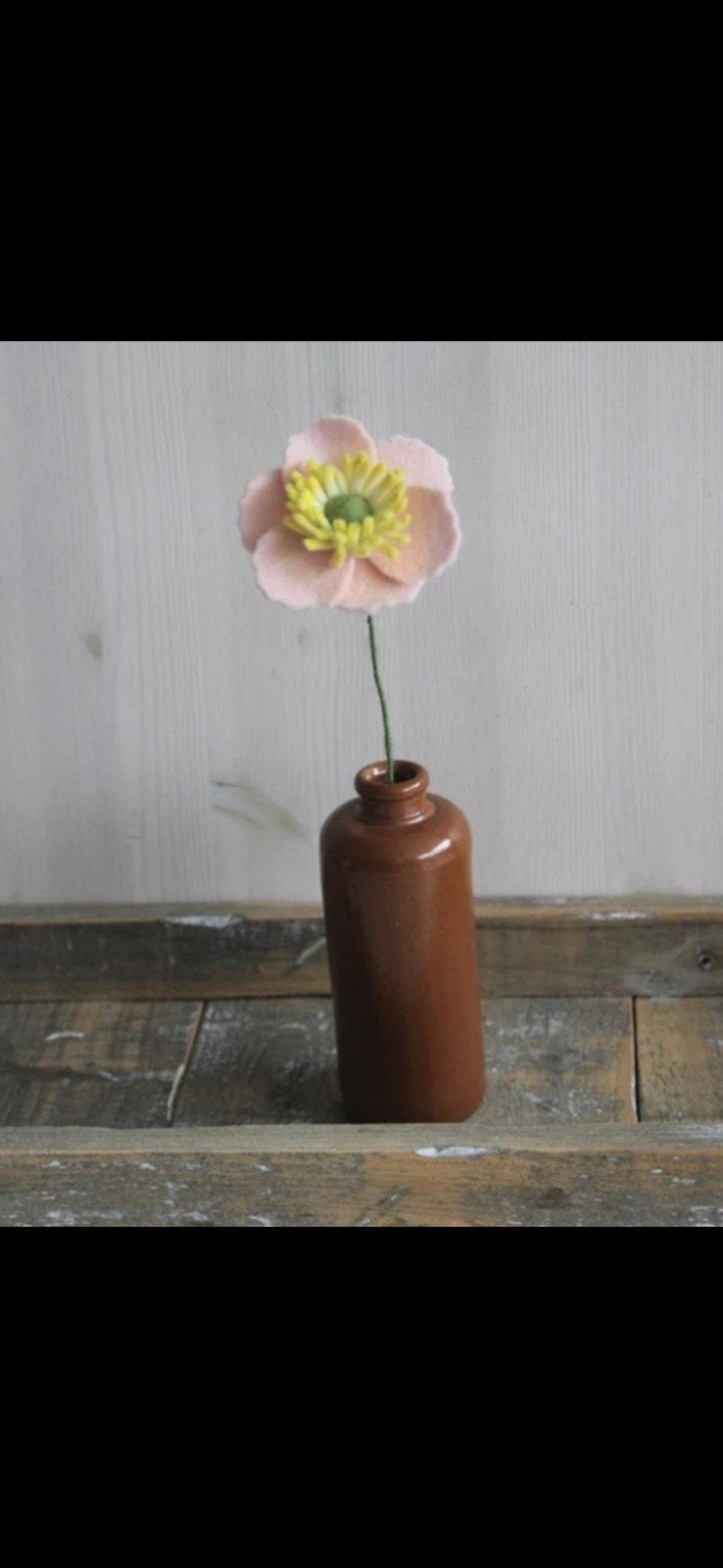 Handgemaakte vilten bloemen - Diverse kleuren en soorten, Huis en Inrichting, Binnen, Handgemaakt, Kunstbloem, Nieuw