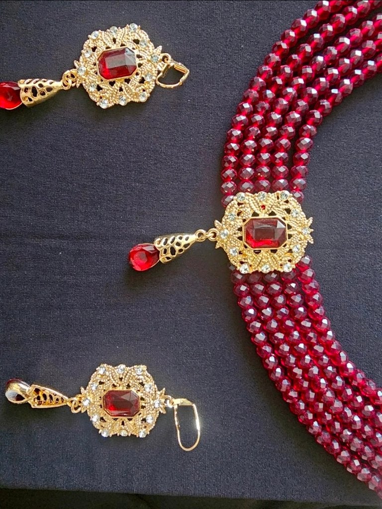 Nieuw Marokkaanse Sieraden Set - Ketting & Oorbellen, Sieraden, Tassen en Uiterlijk, Overige materialen, Verzenden, Met strass