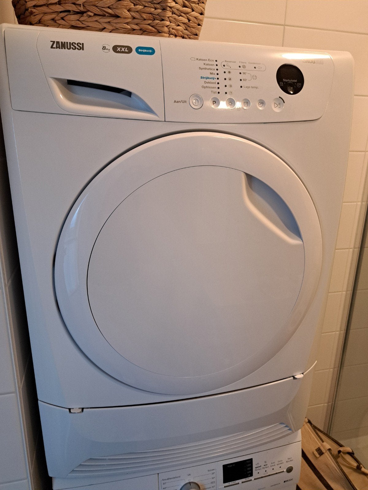Zanussi LINDO300 Luxe Condensdroger - 8kg XXL Strijkvrij+