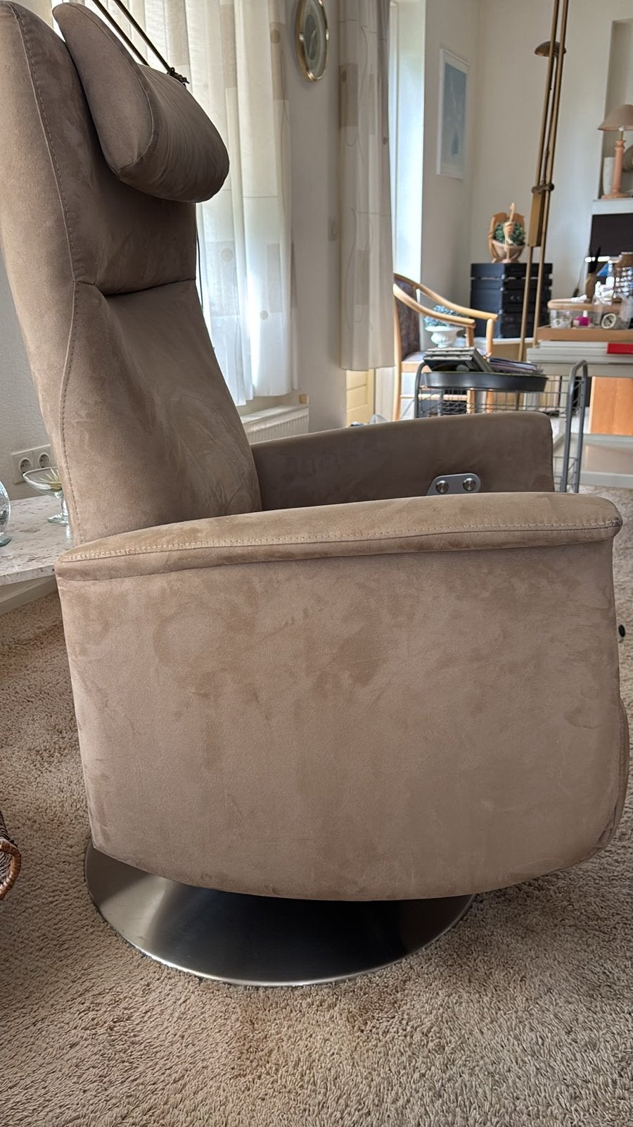 Prominent comfortabele relaxfauteuil -Elektrisch verstelbaar, Ophalen, Gebruikt, 100 tot 125 cm, 75 tot 100 cm