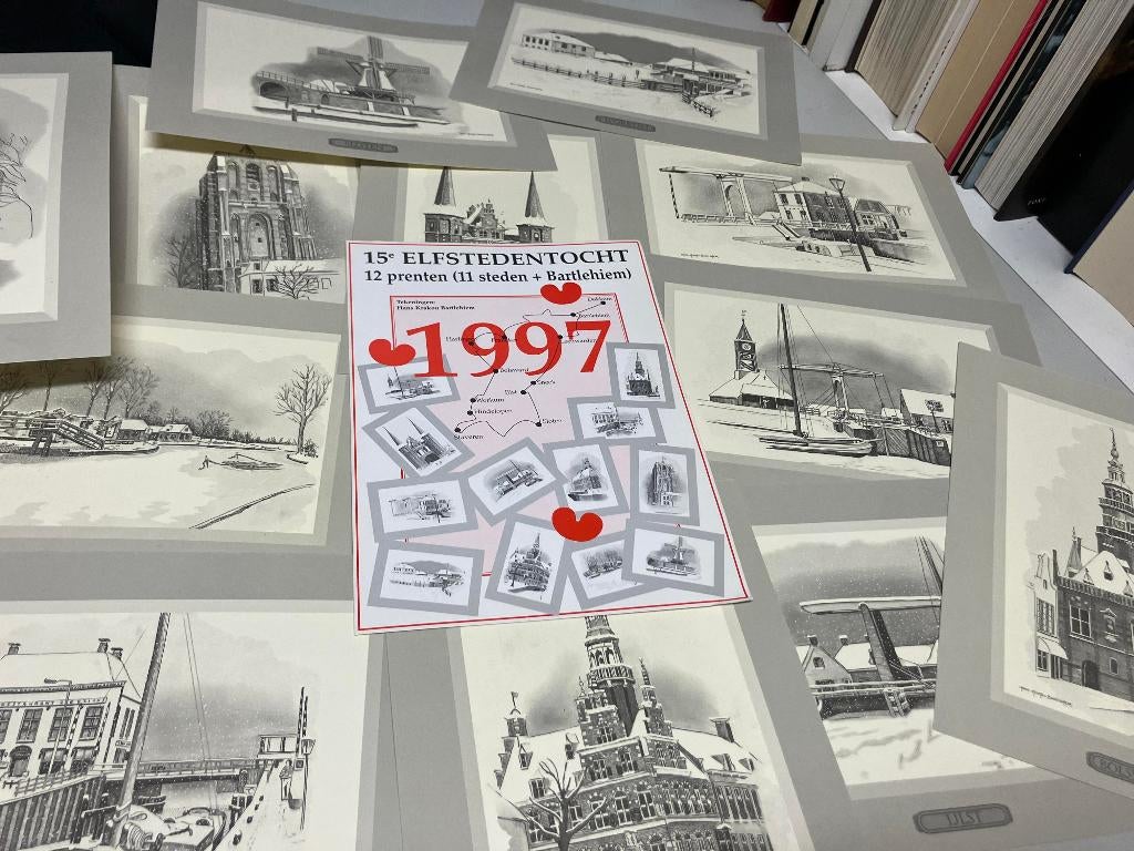 15e elfstedentocht 12 prenten Hans Krakau, Boeken, Ophalen of Verzenden, Gelezen