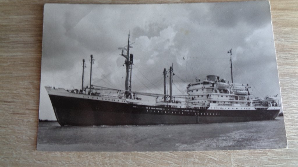 m.v. Houtman, Verzenden, Gebruikt, Kaart, Foto of Prent