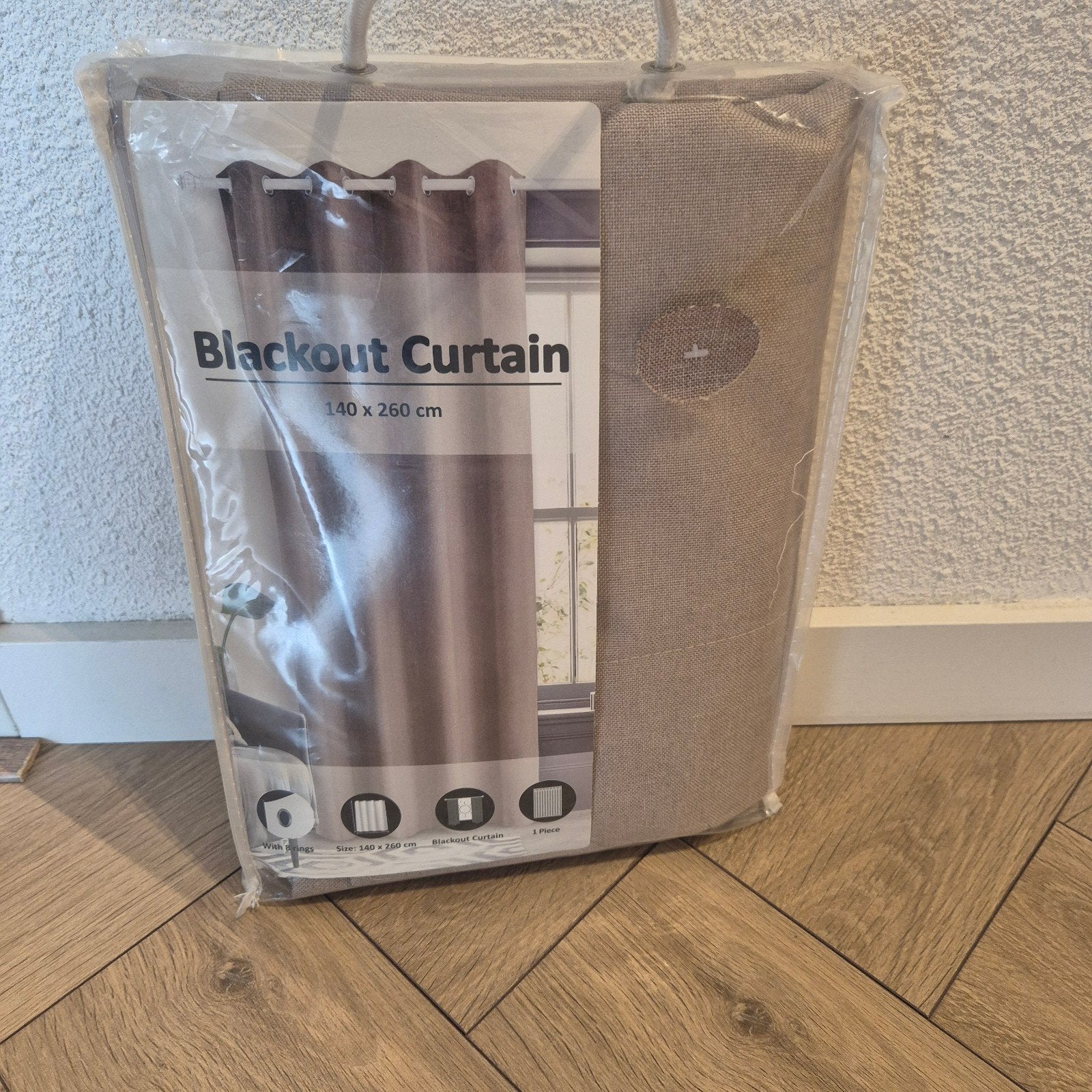 Nieuw Blackout Gordijn 140x260 cm - Bruin, 100 tot 150 cm, Bruin, 200 cm of meer, Nieuw