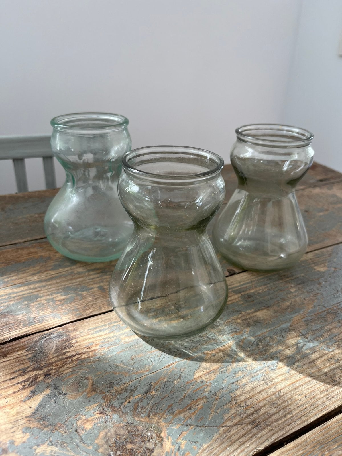 VINTAGE VAAS HYACIBTHGLAS BLOEMEN GLAS, Antiek en Kunst, Antiek | Glas en Kristal, Ophalen of Verzenden
