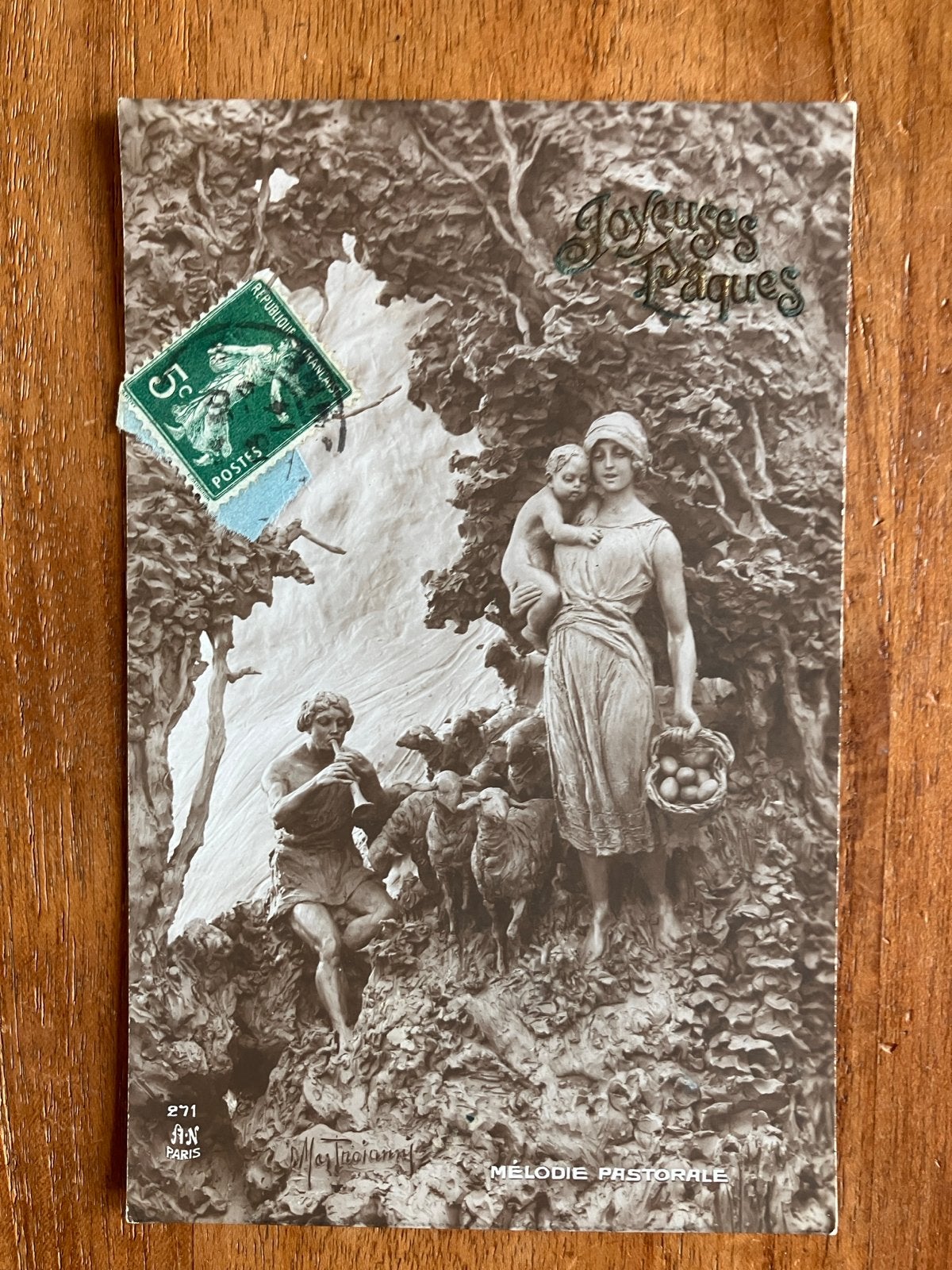 Joyeuses Paques - Melodie Pastorale (1913) Mastroianni, Diversen, Ophalen of Verzenden, Gebruikt