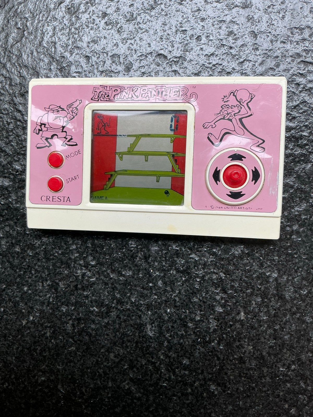 Vintage The Pink Panther Cresta handheld game, Ophalen, Overige merken, Gebruikt
