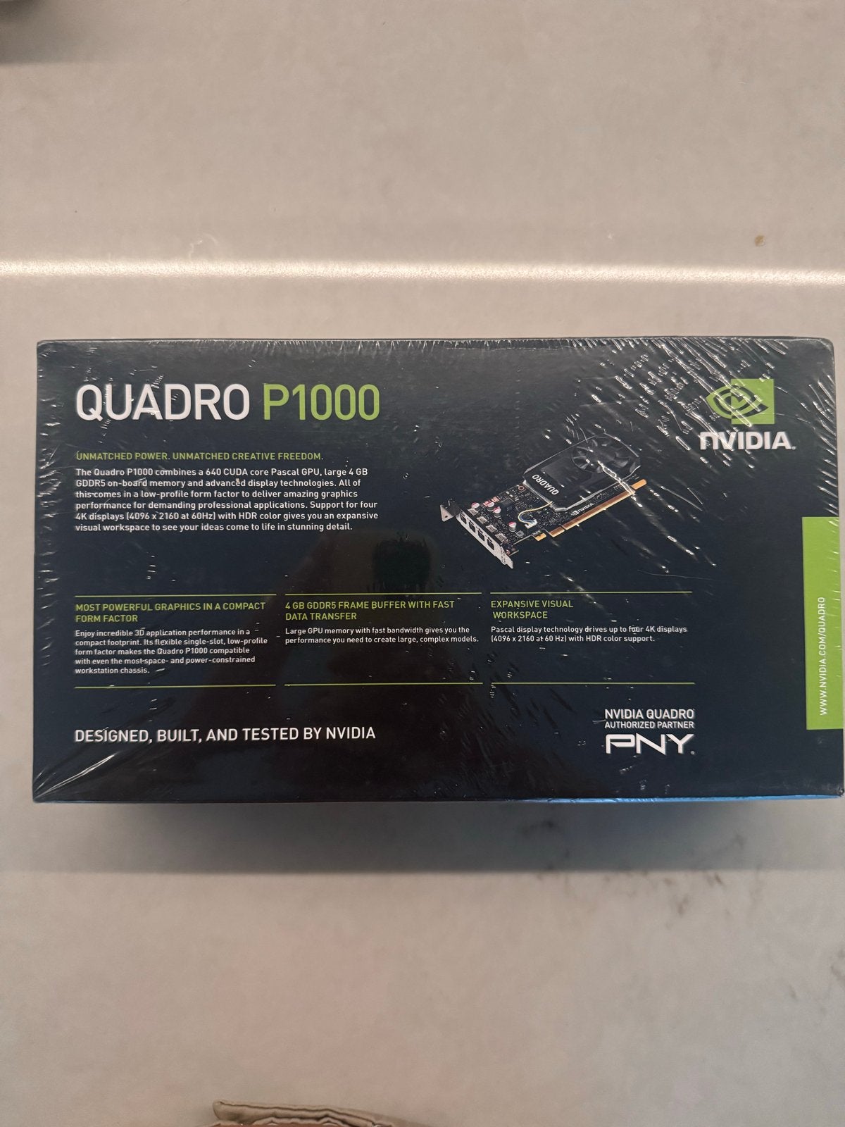 NVIDIA Quadro P1000 4GB GDDR5 (Nieuw, geseald), Computers en Software, Videokaarten, Ophalen, PCI-Express 3, DisplayPort, Nieuw