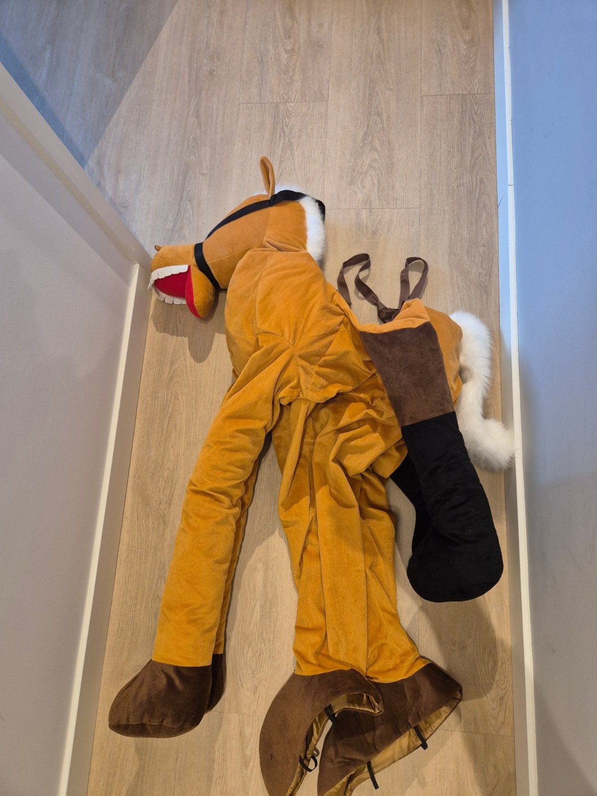 Carnavalspak Paard - Compleet Kostuum (volwassen), Kleding | Heren, Carnavalskleding en Feestkleding, Ophalen of Verzenden, Zo goed als nieuw