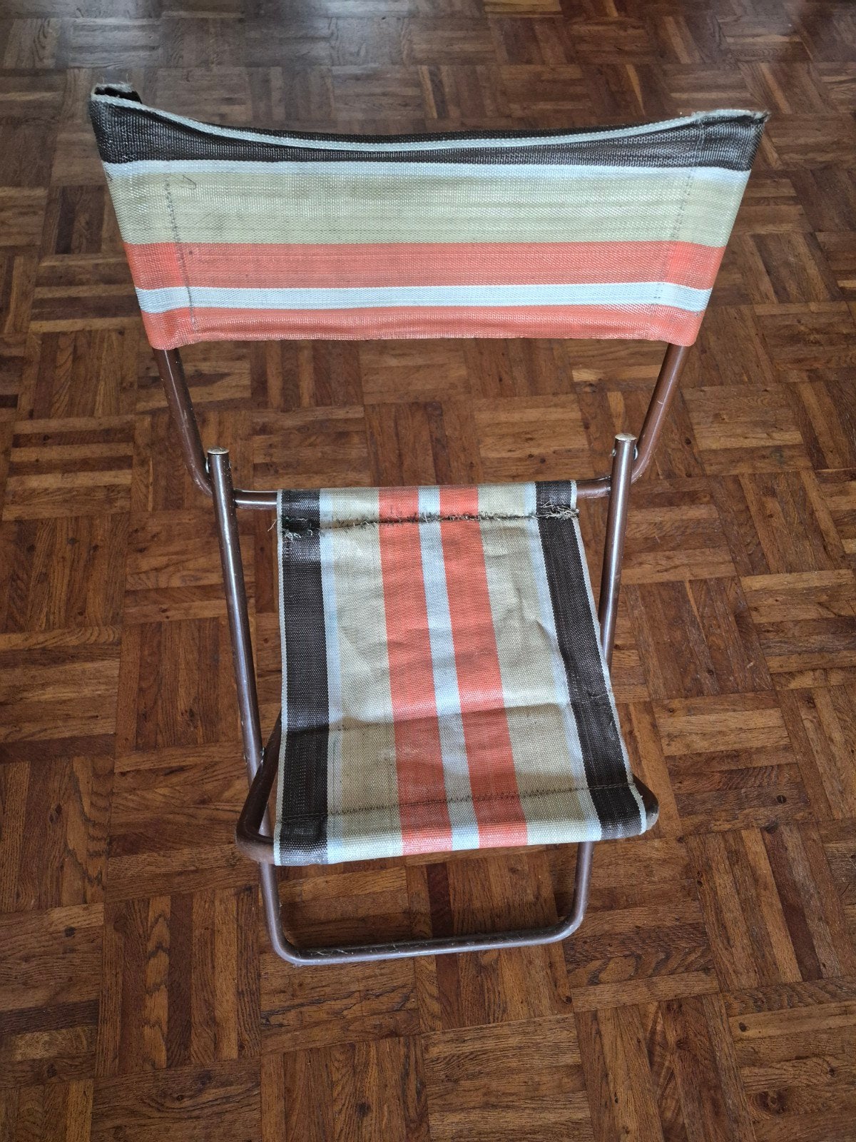 Vintage Opvouwbare Campingstoel - Jaren '70 Stijl, Ophalen, Gebruikt, Campingstoel