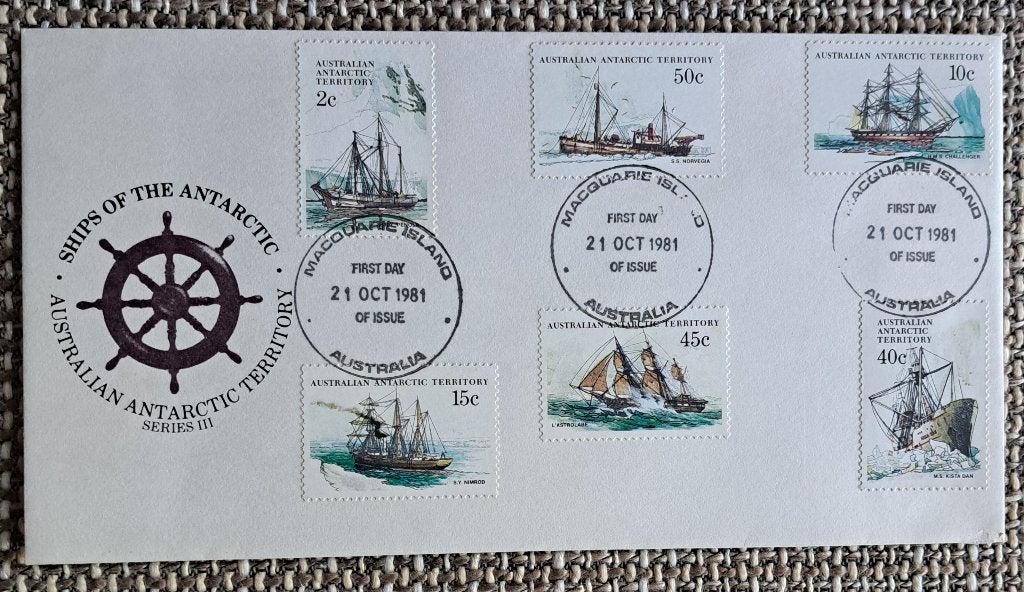 Envelop: Ships of the Antarctic Australia - 1981, Ophalen of Verzenden, Envelop