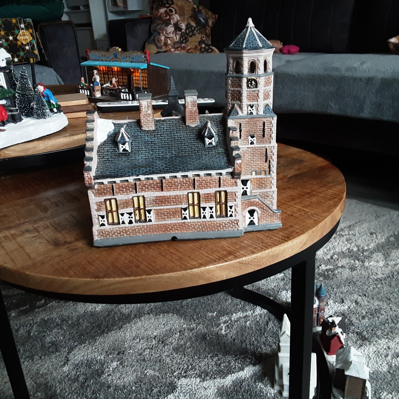 kerst huisje kerk, Ophalen of Verzenden