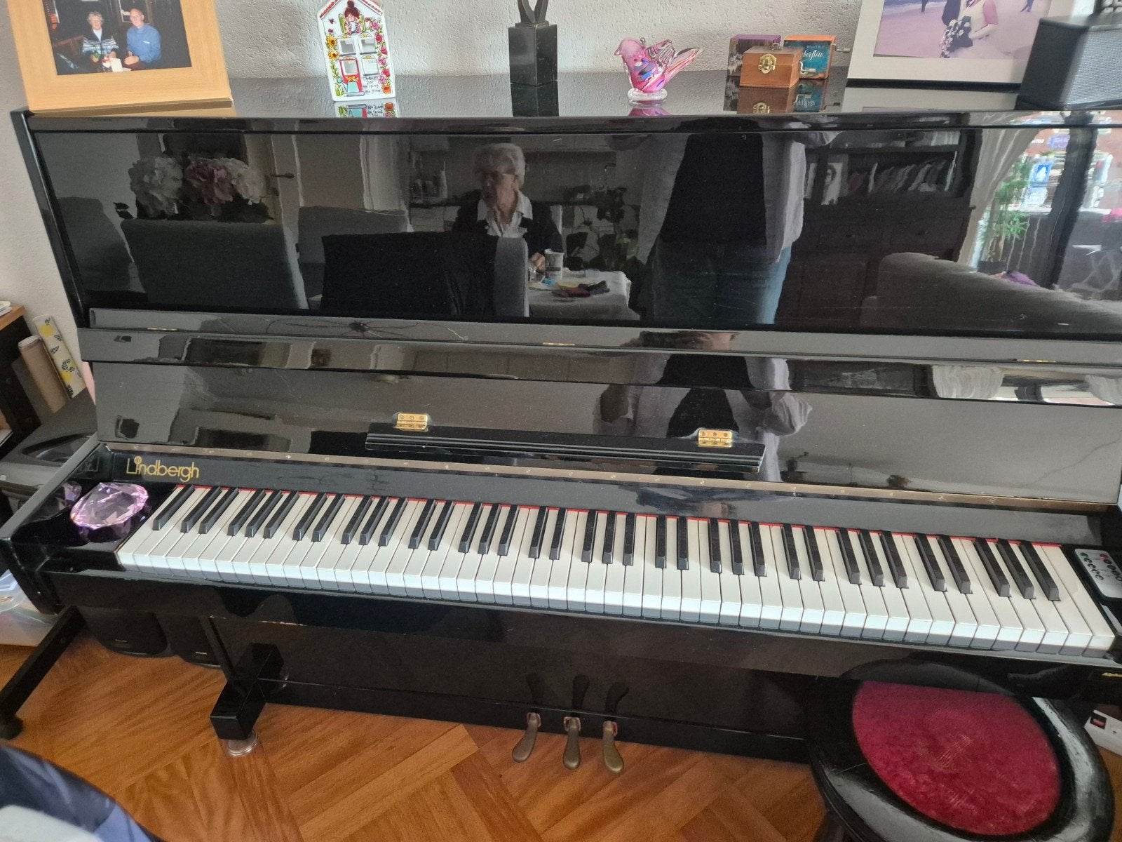 Lindbergh Piano - Moet gestemd, mogelijk defecte snaar, Ophalen, Gebruikt, Zwart, Piano