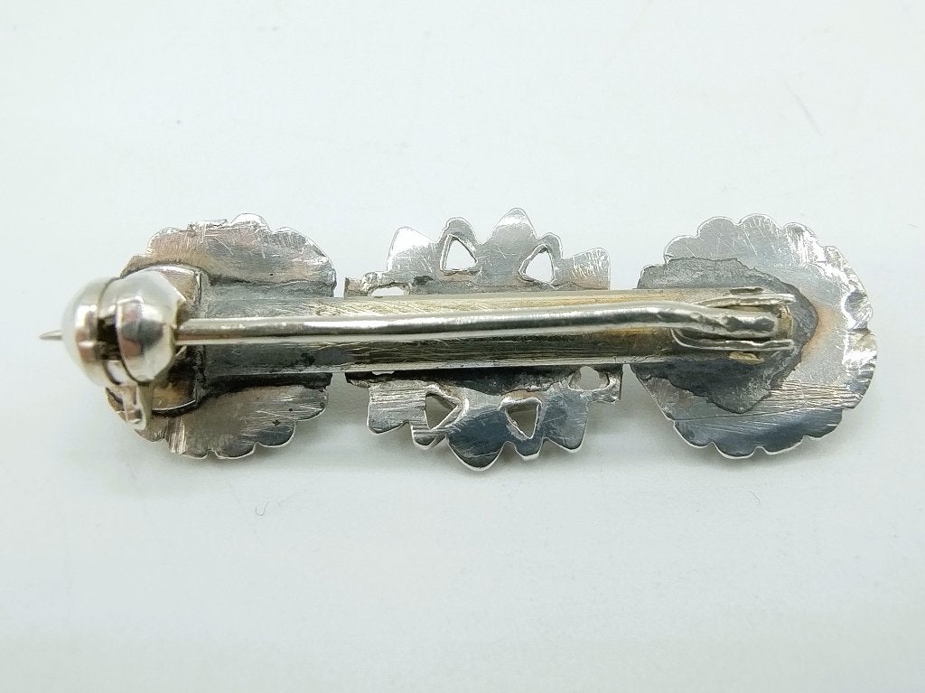 Zilveren broche met kristal, Met kristal, Gebruikt, Info@zilverwebsite.nl, Verzenden