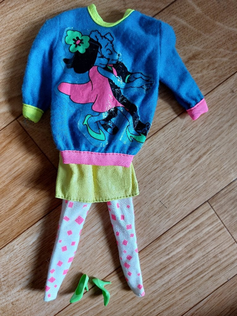 Vintage Barbie Rockers/Rockstar kleren, Ophalen of Verzenden, Gebruikt, Kleertjes