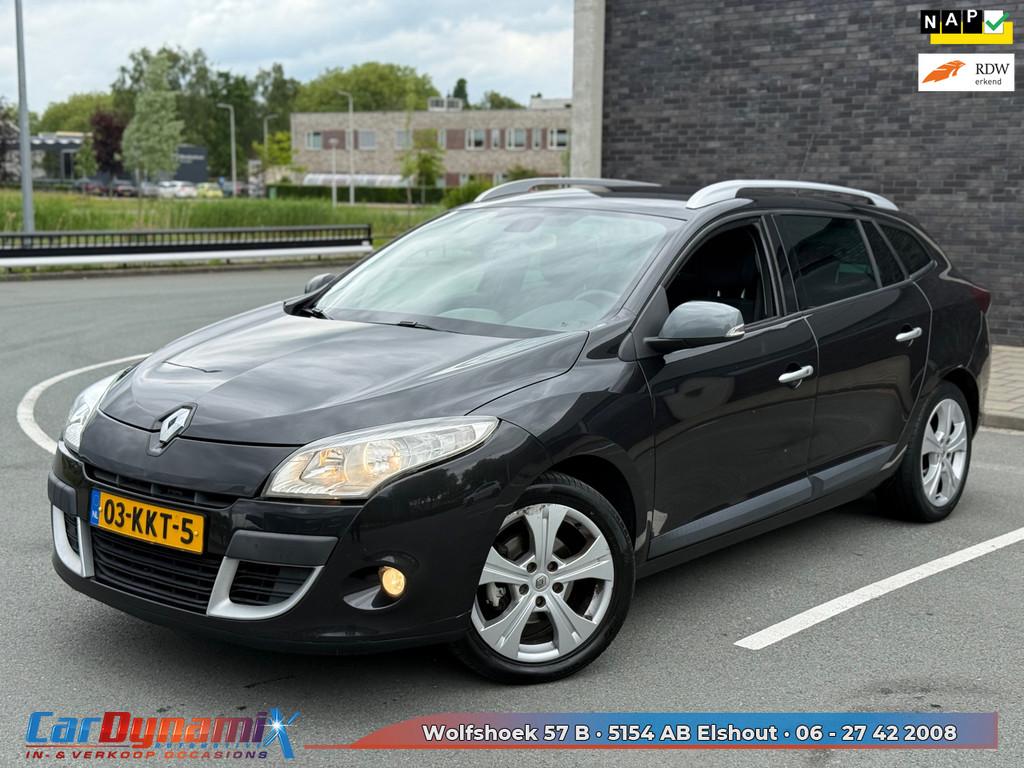 Renault Mégane Estate 1.6 Dynamique | LPG | Nieuwe APK | Ke, Auto's, Gebruikt, 4 cilinders, Zwart, Handgeschakeld