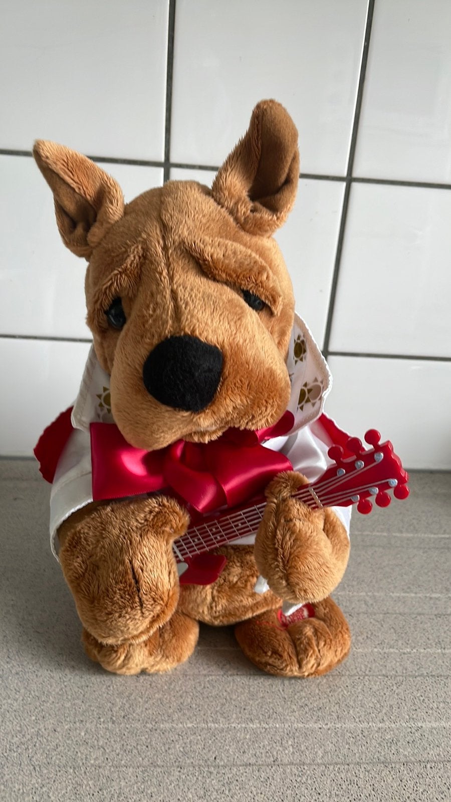 Fantastische Elvis Presley knuffel Scooby Doo hond, Verzamelen, Ophalen of Verzenden, Overige figuren, Zo goed als nieuw, Beeldje of Figuurtje