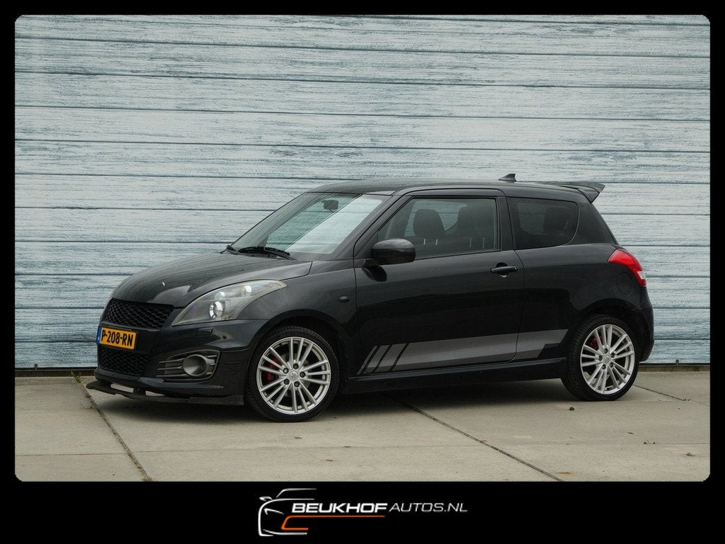 Suzuki Swift 1.6 Sport Airco Sportuitlaat Carbon Spoiler, Auto's, Voorwielaandrijving, Euro 5, Gebruikt, Zwart