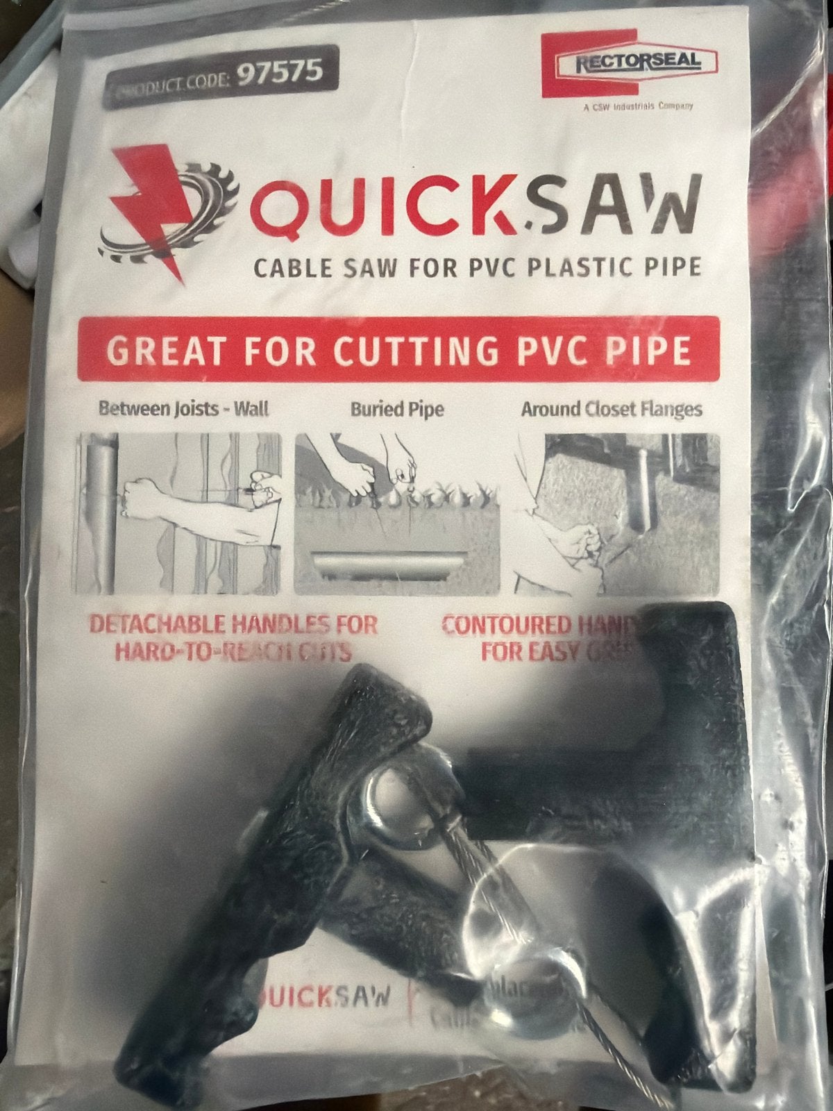 Rectorseal QuickSaw Kabelzaag voor PVC buizen, Ophalen of Verzenden, Nieuw, Zaag, Overige merken