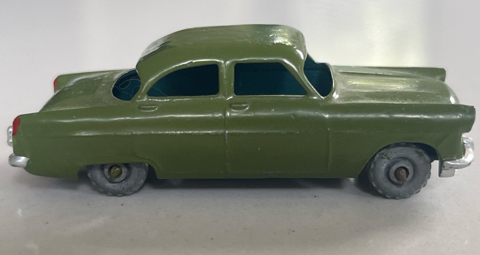 Vintage Matchbox Ford Zodiac No. 33 - Groen, Ophalen of Verzenden, Gebruikt