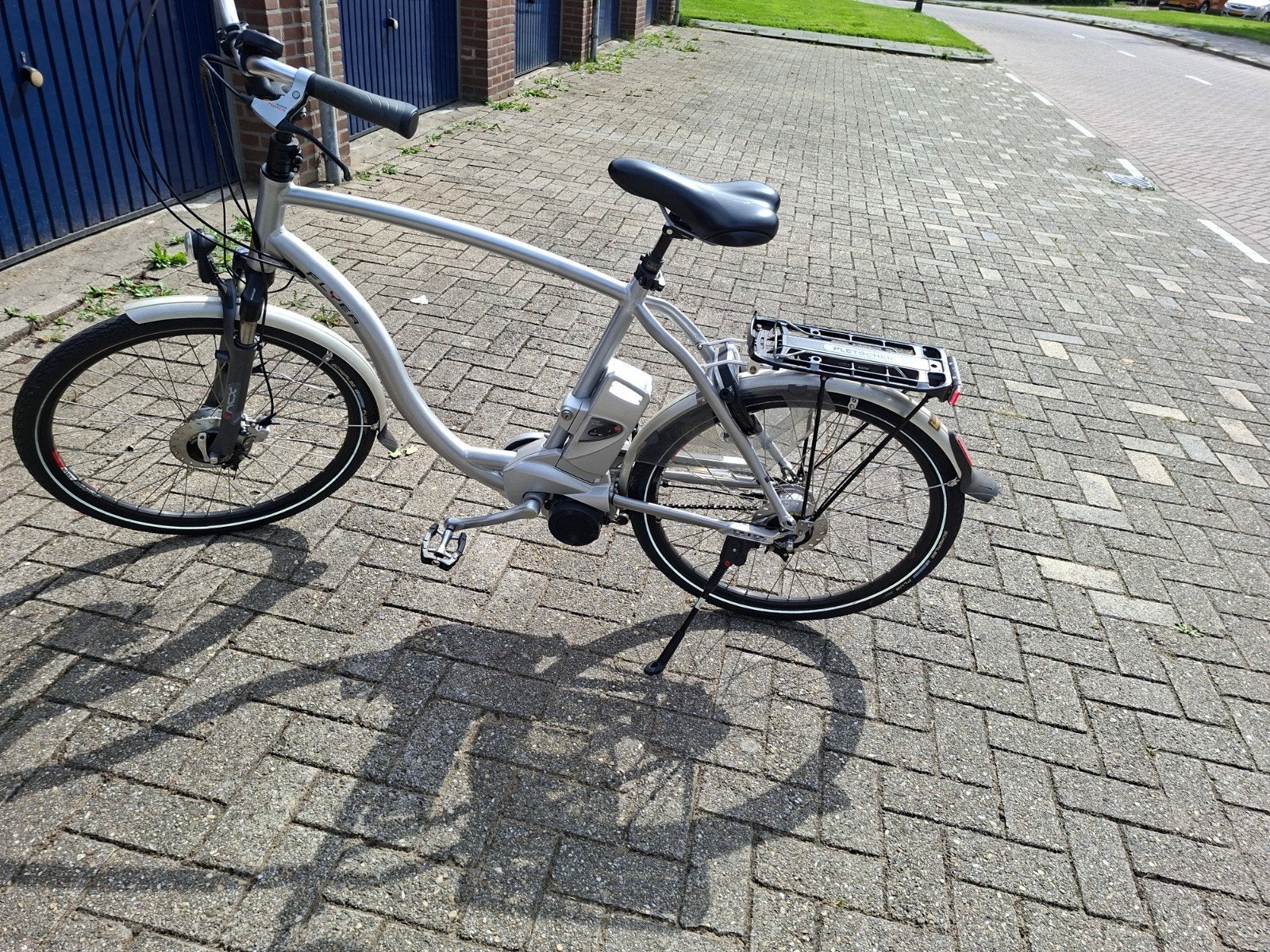 te koop elektrische herenfiets flyer 60 cm framemaat, 20 inch of meer, Gebruikt, Versnellingen, Schijfrem