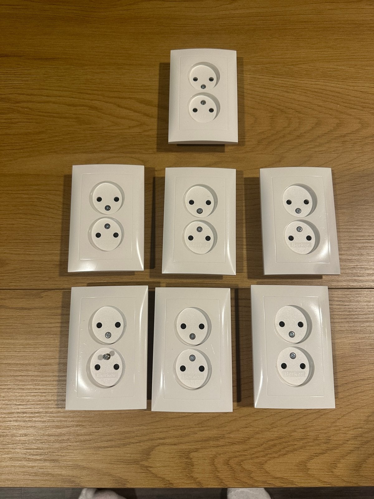 7x Berker dubbele stopcontacten, Ophalen of Verzenden, Nieuw, Berker, Stopcontact