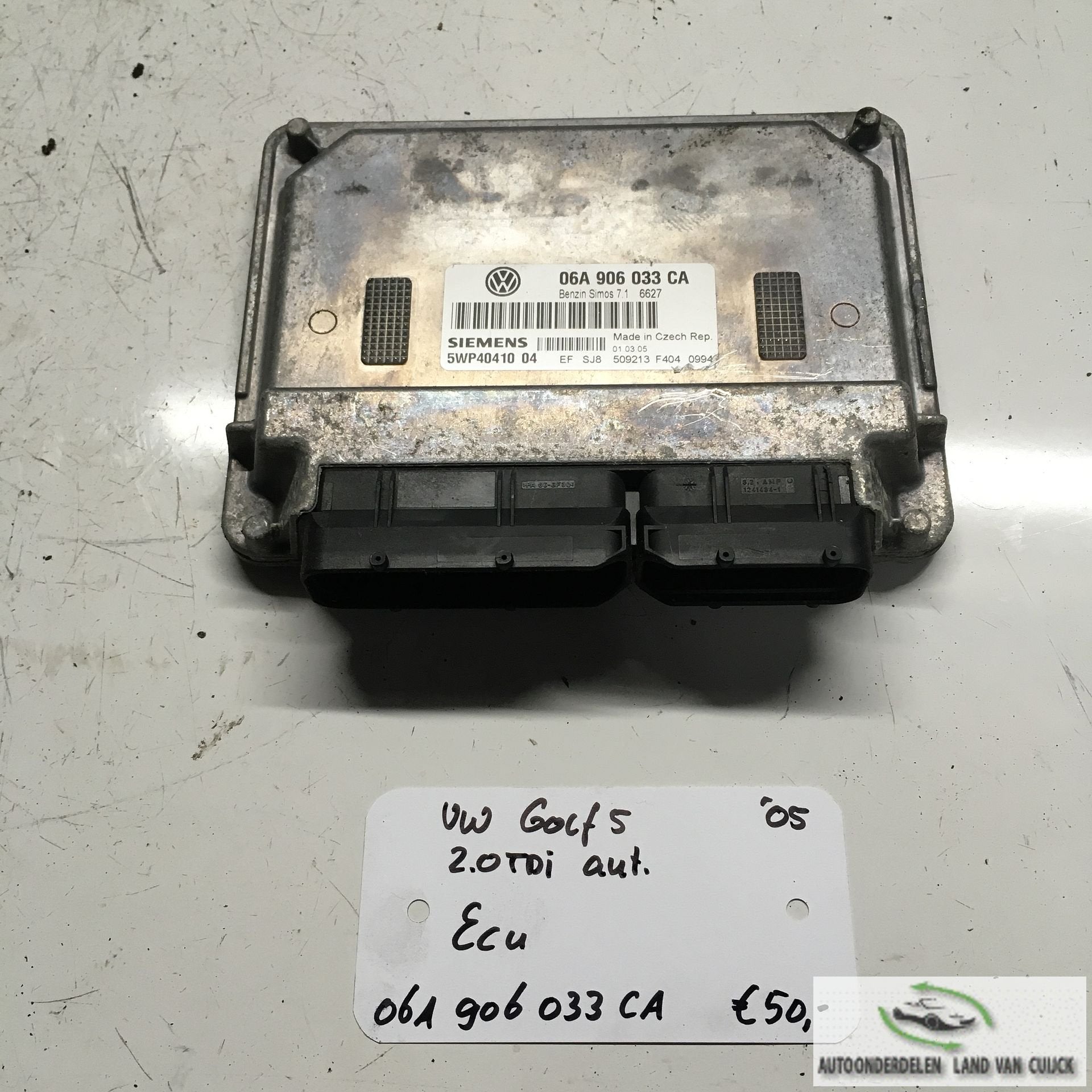 Vw Golf 5 2.0 tdi automaat  2005 ECU   06A 906 033 CA, Auto-onderdelen, Gebruikt, -, -, Ophalen of Verzenden