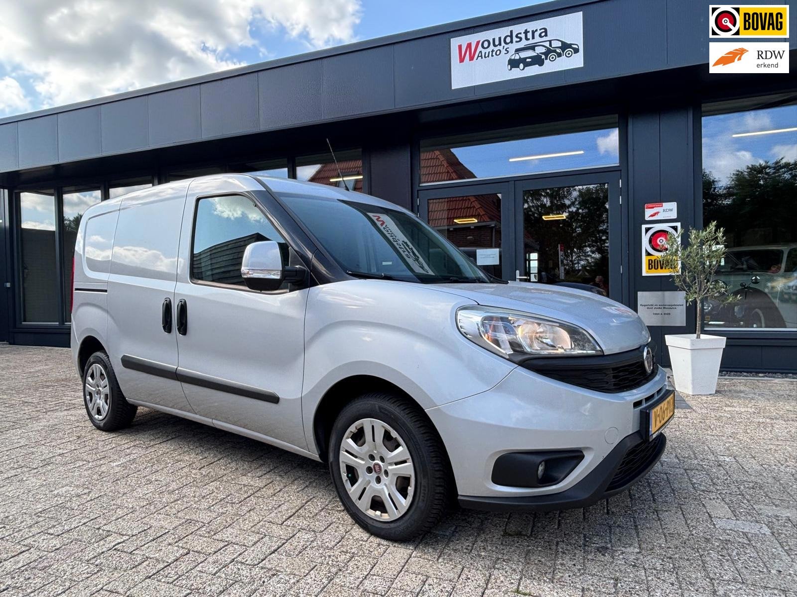 Fiat Doblò Cargo 1.3 MJ L1H1 Grijs metallic, cruise, airco,, Voorwielaandrijving, Euro 5, Stof, Gebruikt