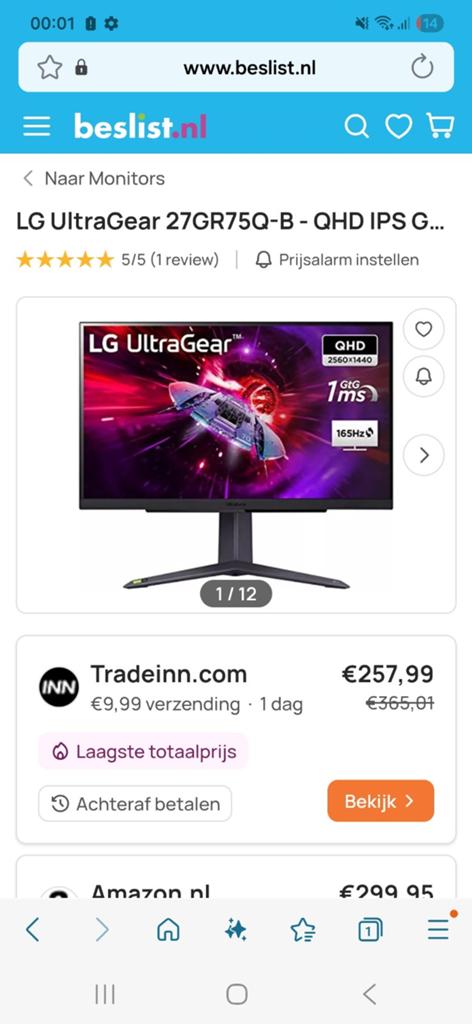 Ultra Gear game monitor  Zo goed als nieuw, Ophalen of Verzenden, Zo goed als nieuw, 201 Hz of meer, IPS