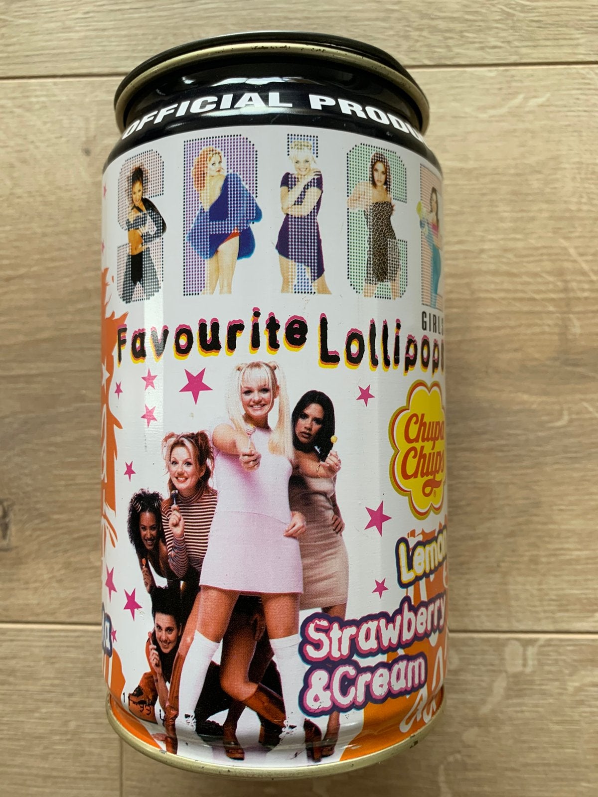 Spice Girls blik Chupa Chups Lollipop, Ophalen of Verzenden, Zo goed als nieuw, Overige