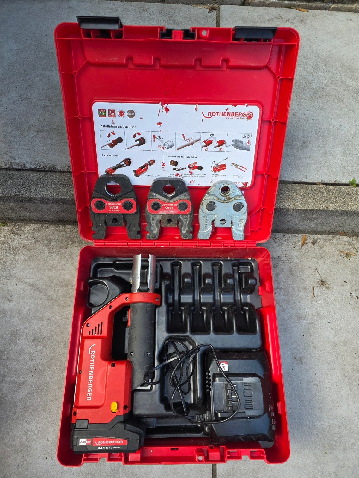 Rothenberger compact perstang M15 SV22 SV28 koper en staal, Ophalen, Zo goed als nieuw, Overige typen, Overige merken