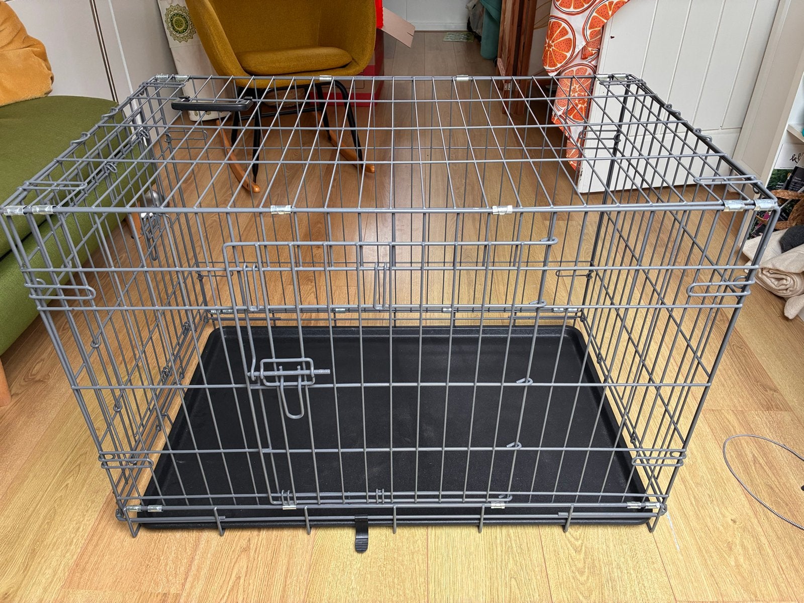 Adori Bench 2-Deurs Zwart - Hondenbench - 92x57x64 cm, Ophalen, Zo goed als nieuw