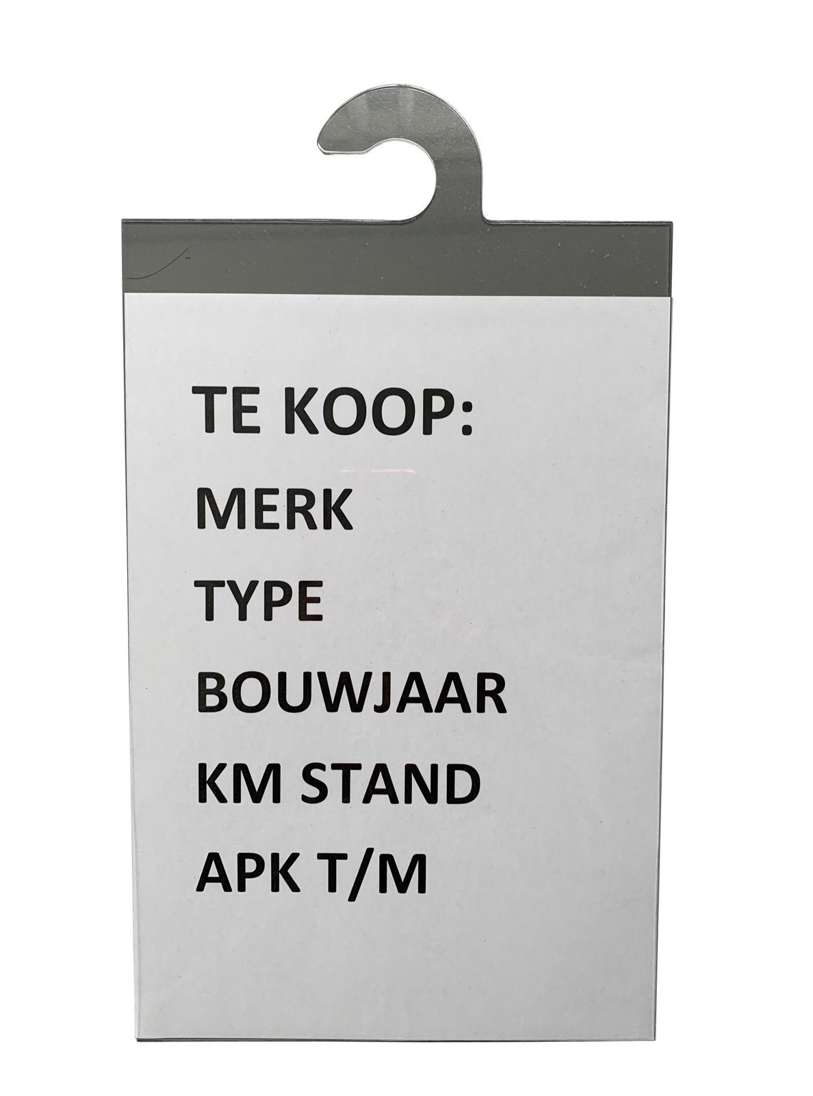 Zonneklep prijskaart, Ophalen of Verzenden