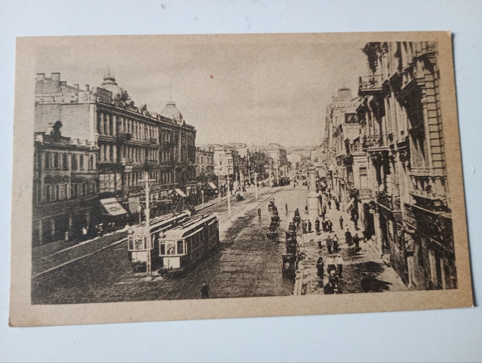 Oekraïne Kiew met Tram, Ophalen of Verzenden, 1920 tot 1940, Gelopen, Overig Europa