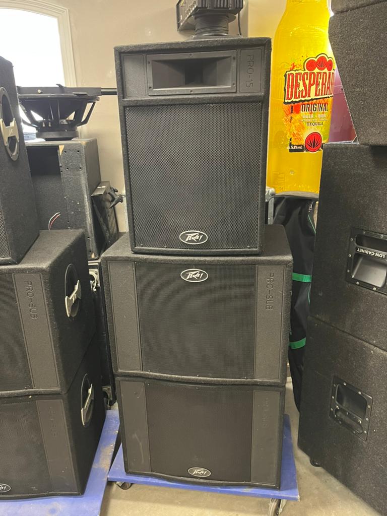 Peavey PA set 4x PRO 18 SUB met 2x PRO 15 TOP, Peavey, Peavey, Peavey, Ophalen