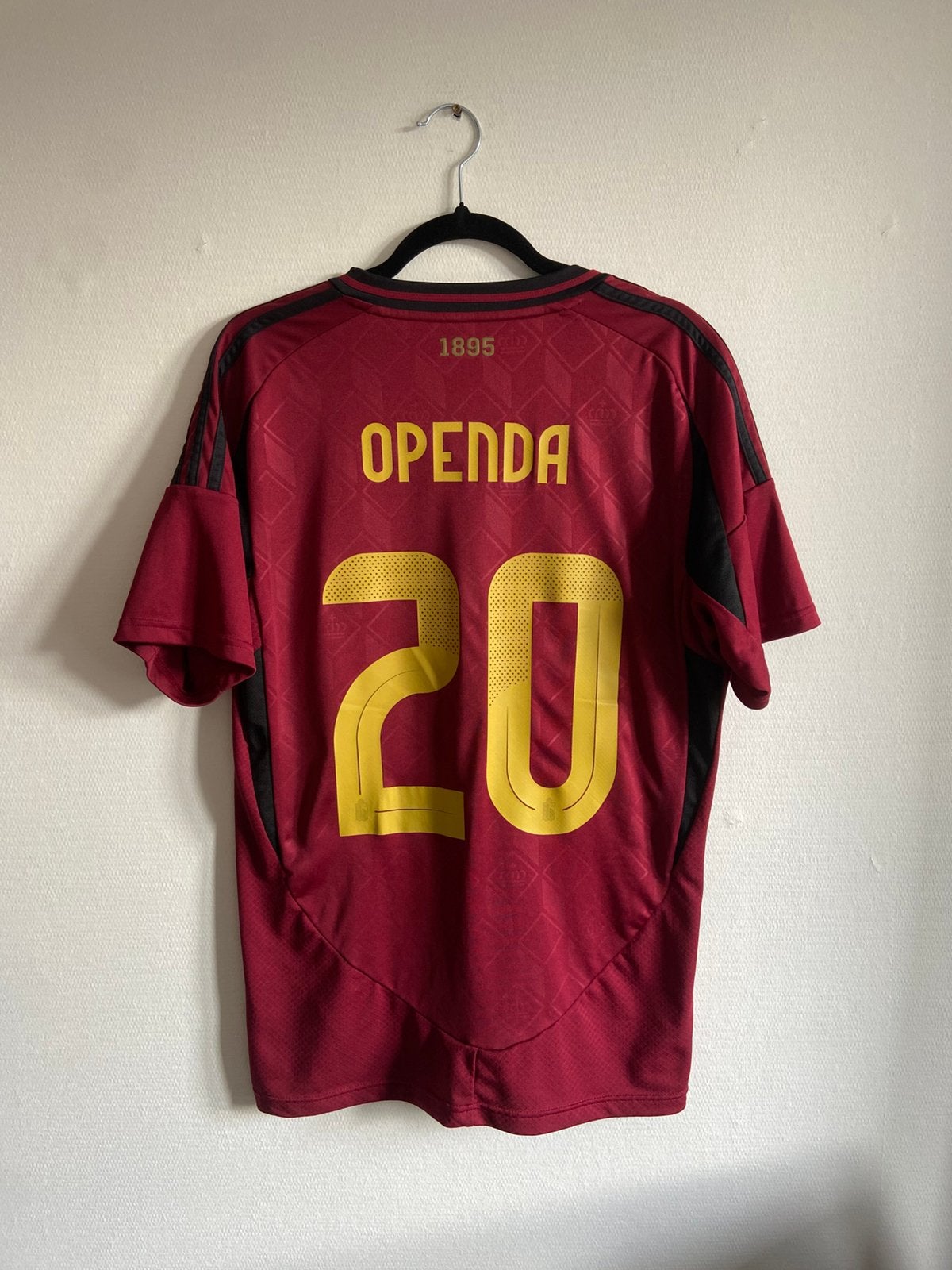 Origineel België 2024 Openda M shirt, Sport en Fitness, Voetbal, Maat M, Ophalen of Verzenden, Zo goed als nieuw, Shirt