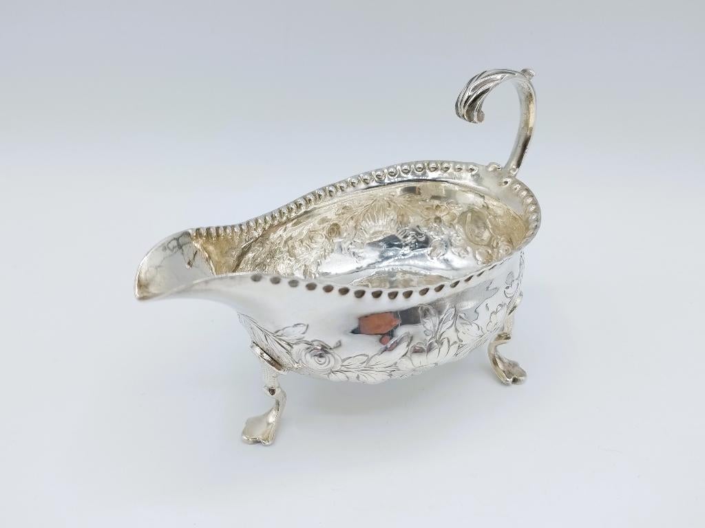 Zilveren sauskom, T. Wright, London, 1778, Antiek en Kunst, Verzenden, Zilver