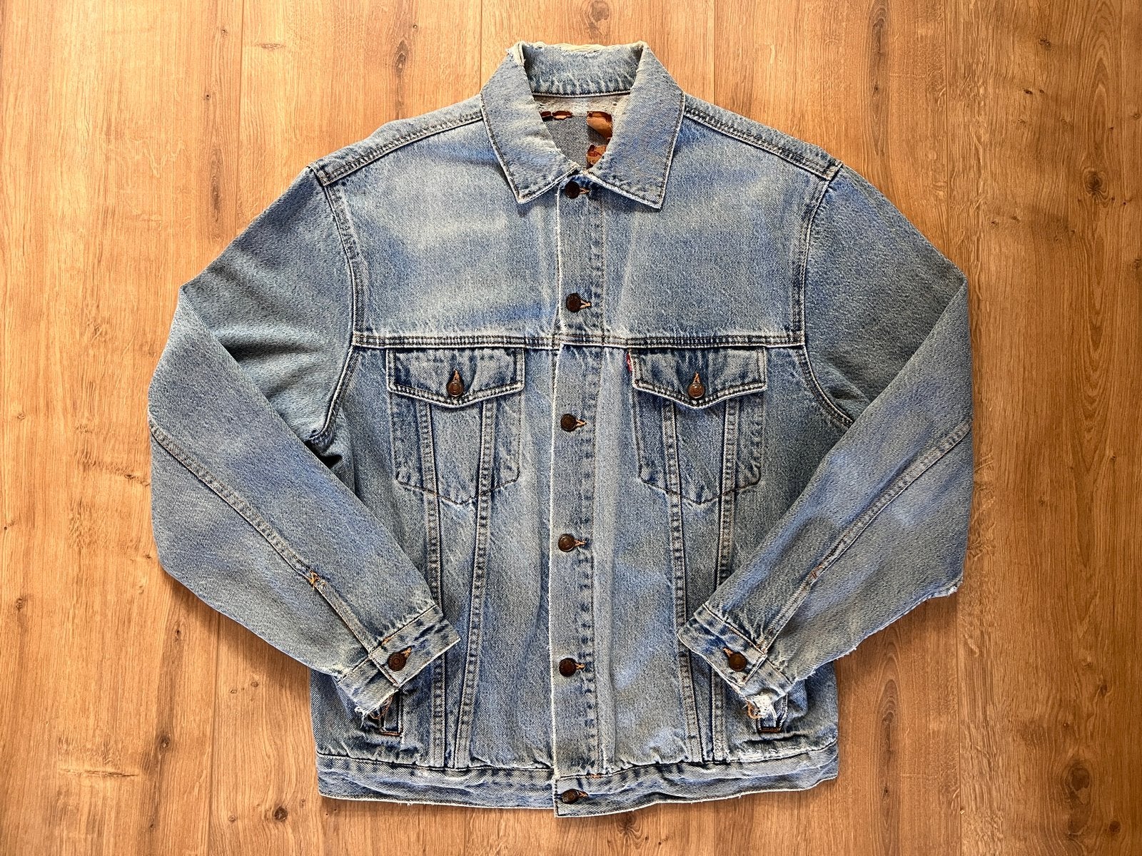 Vintage 90s Levi’s spijkerjack XL, Ophalen of Verzenden, Gedragen, Maat 56/58 (XL), Blauw