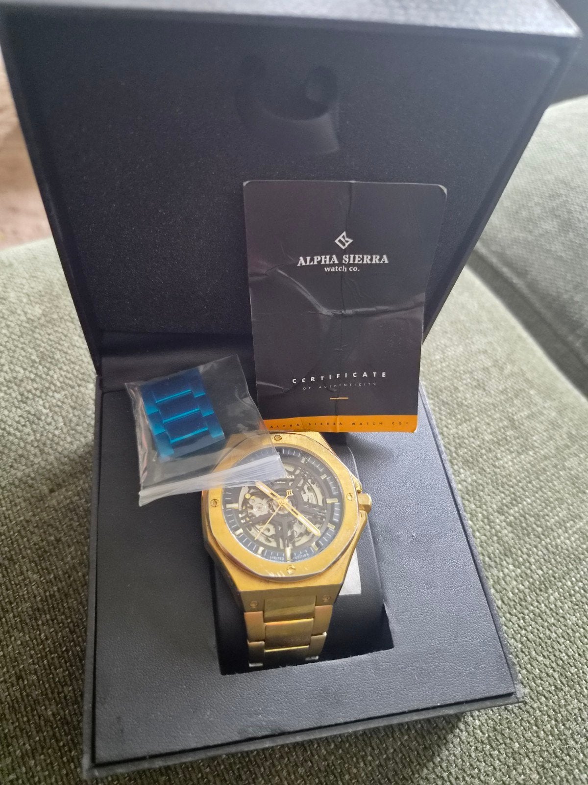 Alpha Sierra Falcon automatic  LVD148G Limited Edition Horlo, Ophalen of Verzenden, Gebruikt, Staal, Overige merken