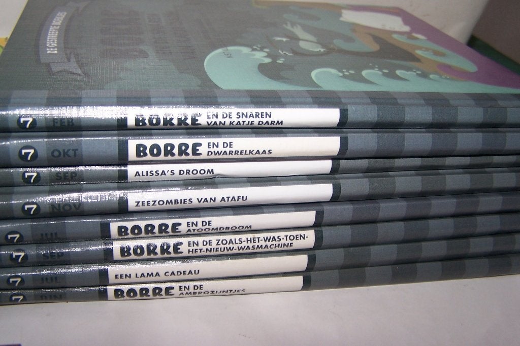 8 Borre boekjes grijs- groep 7  Zgan., Boeken, Verzenden, Zo goed als nieuw, Fictie algemeen