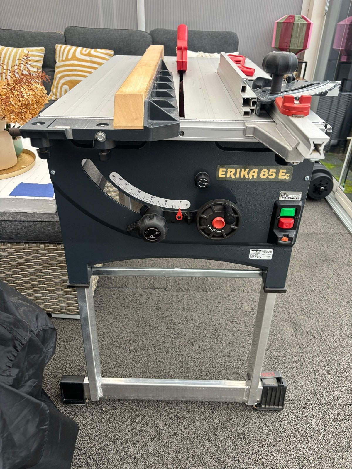 Mafell zaagtafel Erika 85Ec - ZGAN en compleet, Cirkelzaag, 70 mm of meer, Ophalen of Verzenden, Zo goed als nieuw