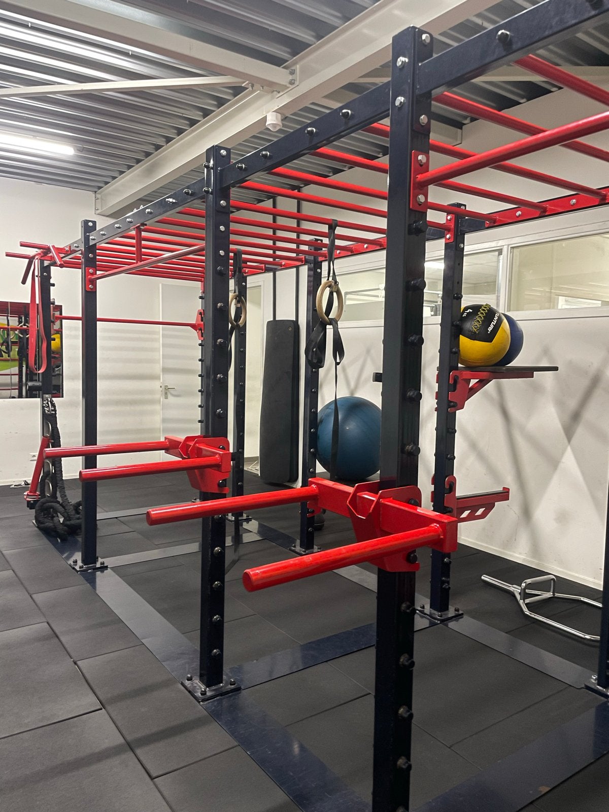Complete fitness rig met diverse accessoires, Ophalen, Gebruikt, Armen, Overige typen