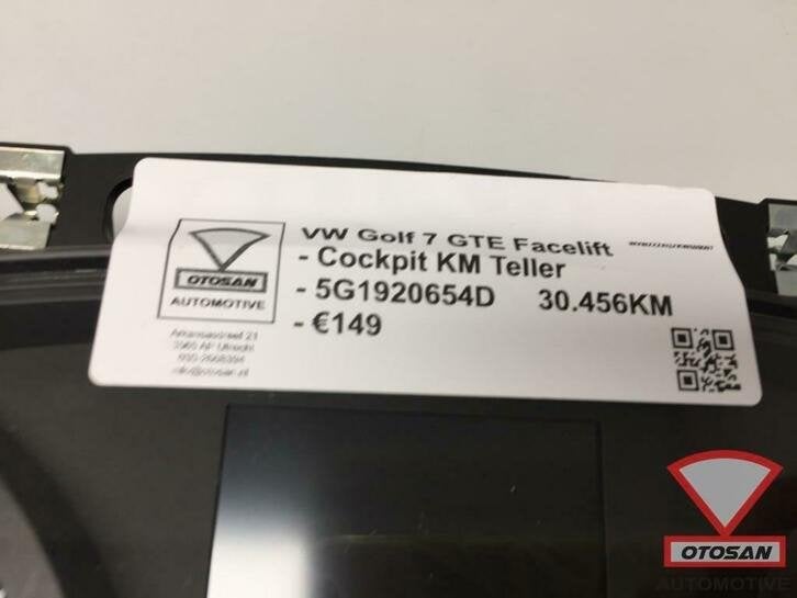 vw golf 7 gte facelift tacho km teller cockpit 5g1920654d, Auto-onderdelen, Gebruikt, Volkswagen, Volkswagen AG, Berliner Ring 2
38440  Wolfsburg, DE
