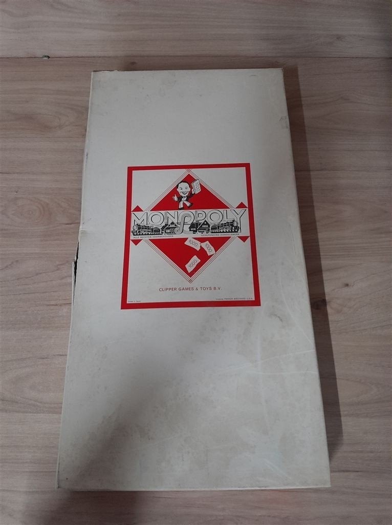 Monopoly witte lange doos - Clipper - s5052, Verzenden, Zo goed als nieuw