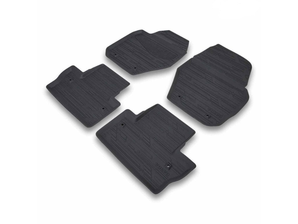 Volvo V60 orig. Rubber matten set incl. tunnel mat - zwart, Ophalen, Zo goed als nieuw