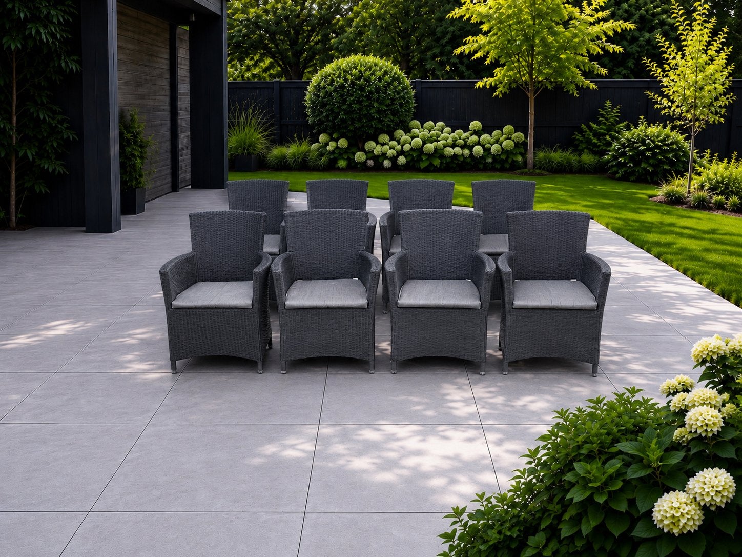 Borek Nova Tuinstoelen 8x, Ophalen, Zo goed als nieuw, Wicker, Stoel