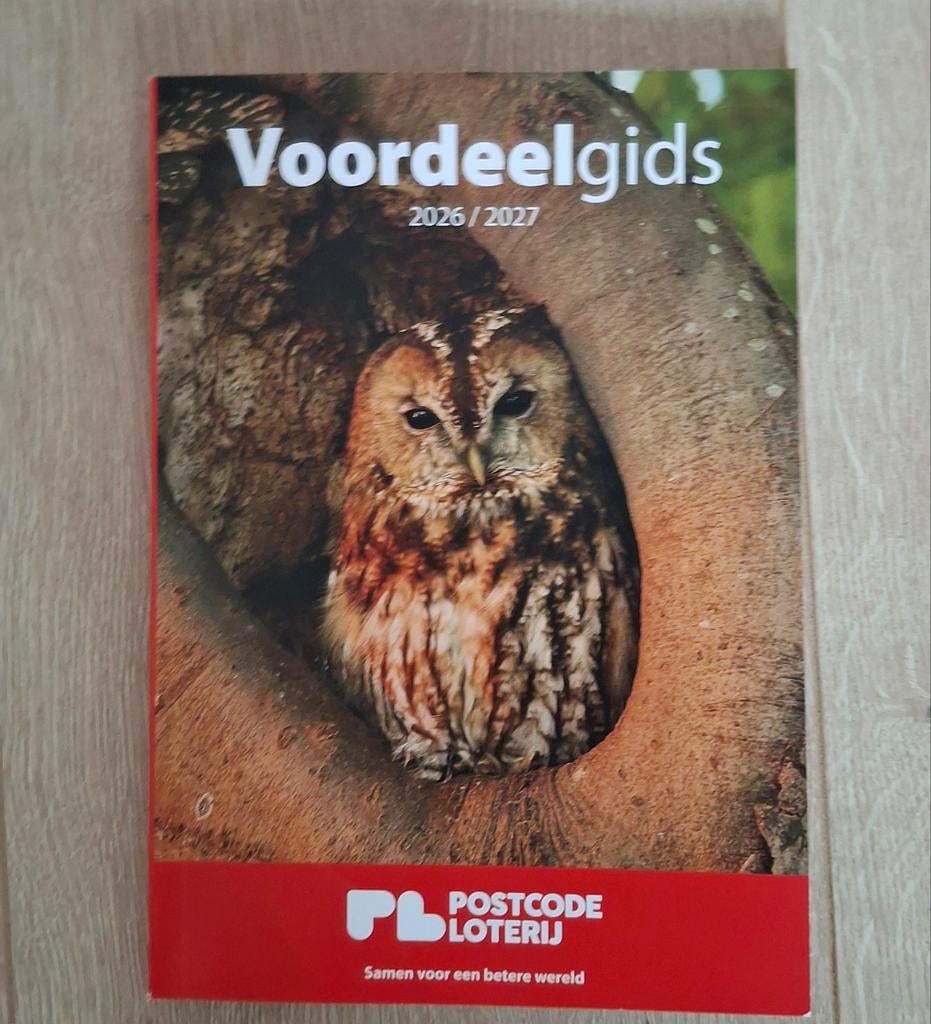 Voordeelgids Postcode Loterij 2026/2027, Budget, Nieuw, Ophalen of Verzenden, Onbekend