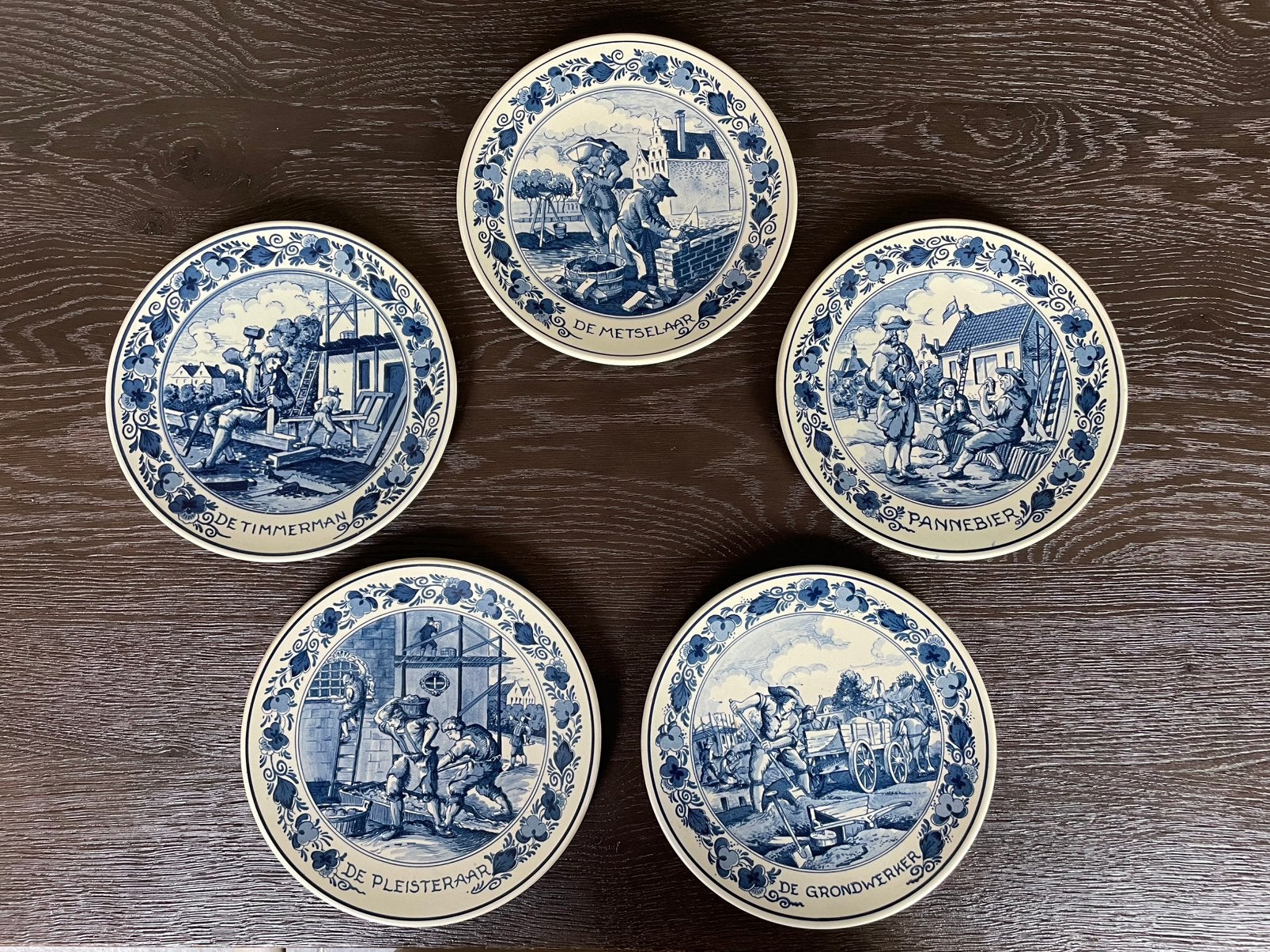 13 Royal Goedewaagen Blue Delft wandborden Ambachten, Ophalen