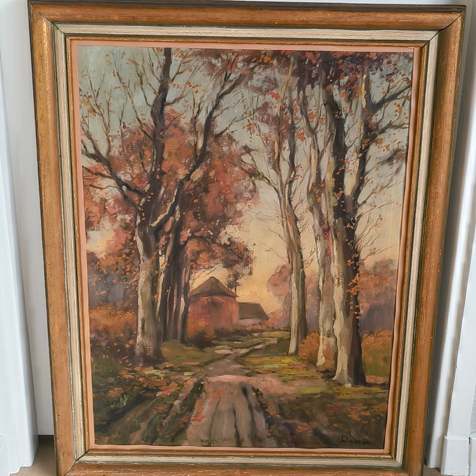 Jacobus Doeser olieverf op doek, Doek, Impressionistisch, Ophalen of Verzenden, Landschap